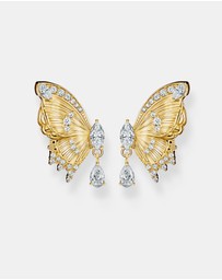 THOMAS SABO - THOMAS SABO Butterfly Paradise Ear Studs in Gold