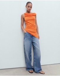 M.N.G - Draped Knit Top