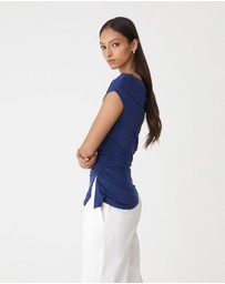 Forcast - Keeley Bamboo Split Hem Top