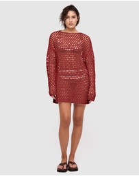 Zulu & Zephyr - Crochet Knit Tunic Dress