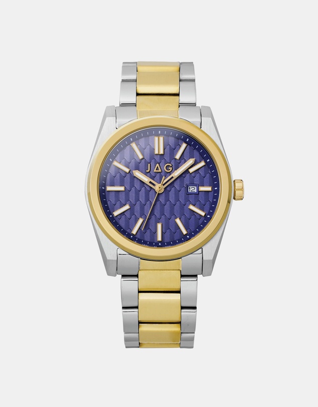 Jag - Beaufort Mens Blue Dial 41.8mm Two-Tone Watch