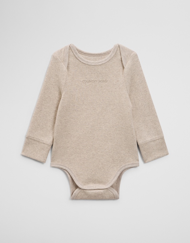 Country Road - Long Sleeve Envelope Rib Bodysuit
