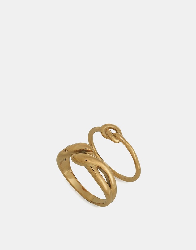 ALDO - Twisties Stainless Steel Ring Set