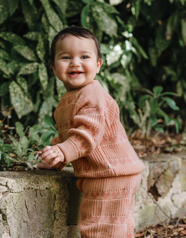Kynd Baby - Knit Jumper in Pink Heart