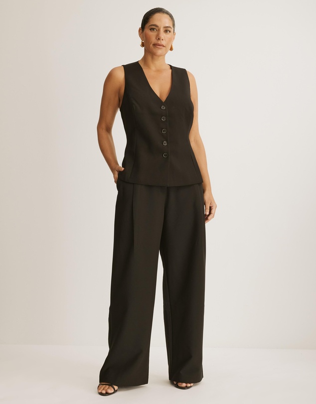 Atmos&Here Curvy - Mariah Wide Leg Pants