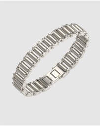 GUESS - Silver-Tone Bicycle Chain Bracelet