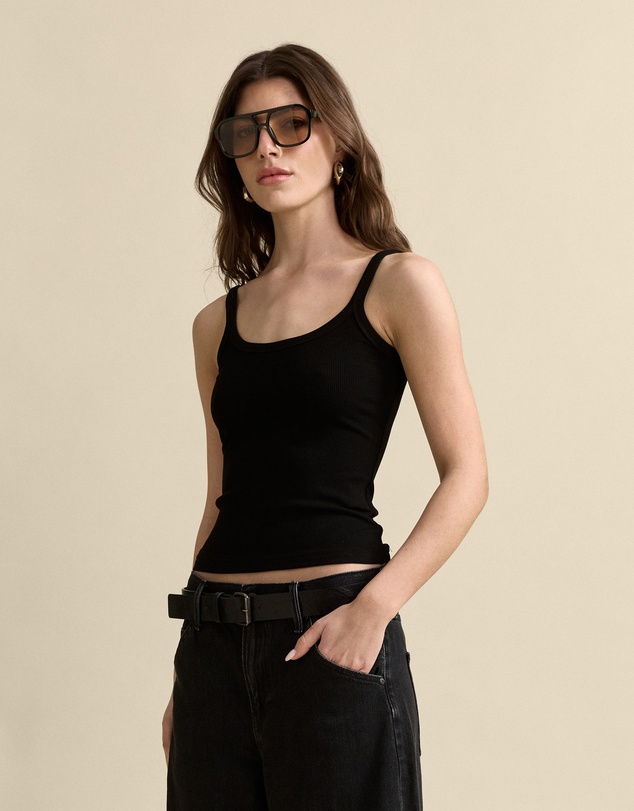MVN - Ribbed Scoop Neck Tank