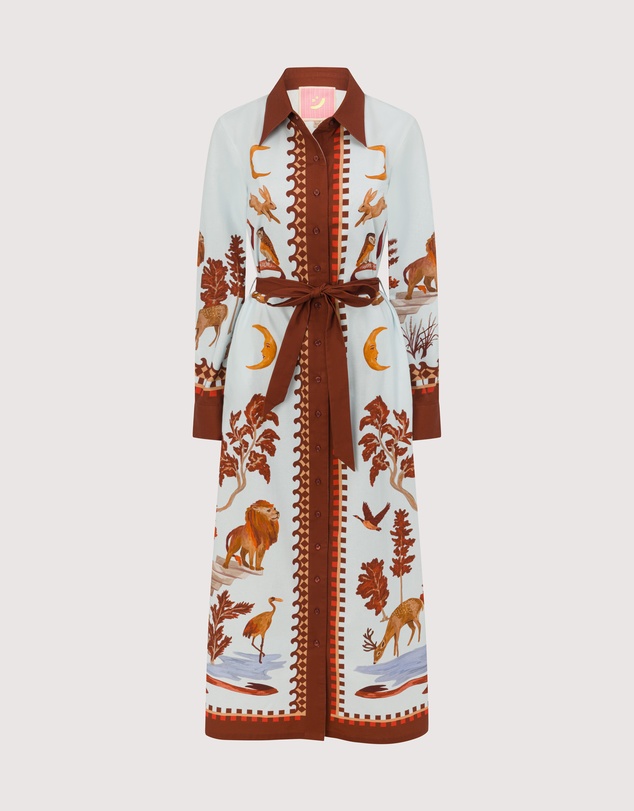 SMWR. by The Somewhere Co - Moon Court Long Sleeve Maxi Shirt Dress
