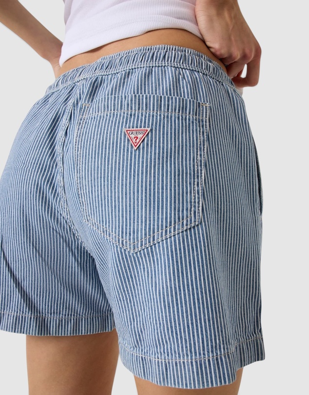 GUESS Jeans - GUESS JEANS Striped Drawstring Shorts