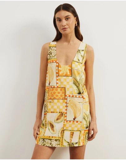 Atmos&Here - Luna Linen Blend Mini Dress
