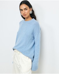 AERE - Zade Wool Blend Seam Detail Jumper