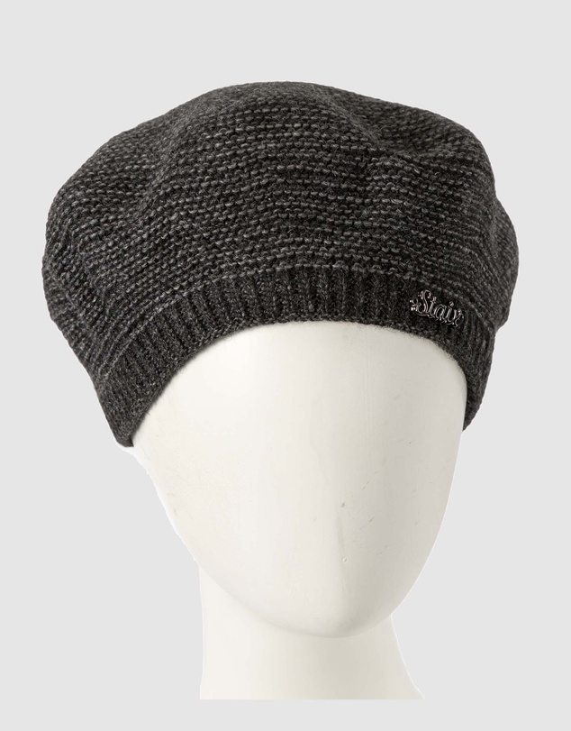 Max Alexander - European Made Crocheted Grey Wool Beret