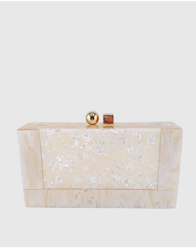 Izoa - Brooke Marble Clutch