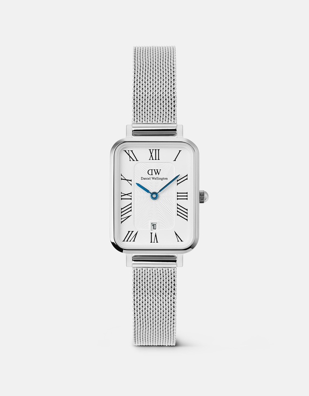 Daniel Wellington - Quadro Roman Numerals Date Sterling S