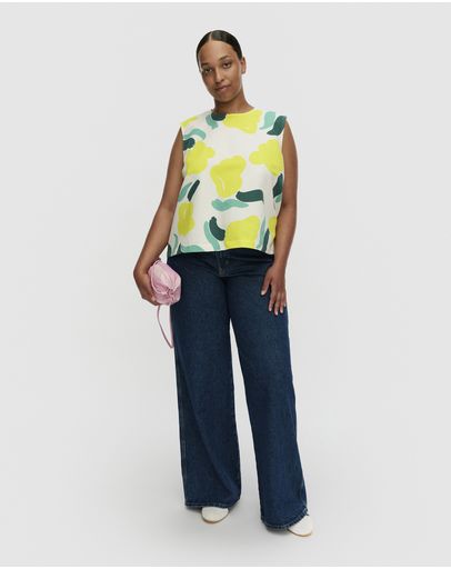 off white, yellow, green