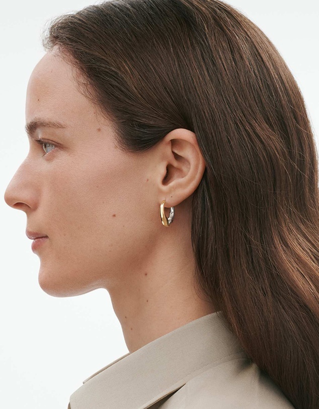 Georg Jensen - Reflect Earhoops Large