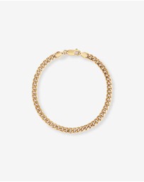 Michael Hill - 19cm (7.5”) Miami Curb Bracelet in 10kt Yellow Gold