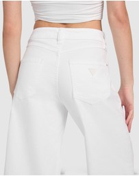 GUESS - Bellflower Crop Wide Leg Jeans