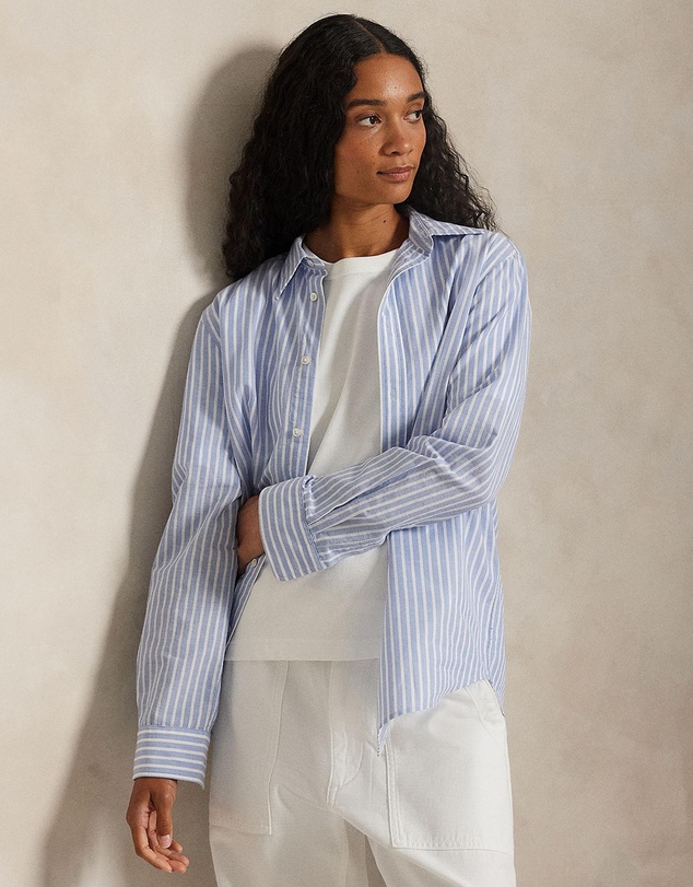 Polo Ralph Lauren - Classic Fit Striped Cotton-Linen Shirt