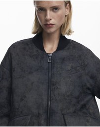 Desigual - Embroidered bomber jacket