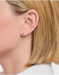 THOMAS SABO - Ear studs with big, pink zirconia