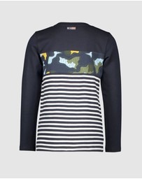 B.Nosy - Long Sleeve Stripe Top - Kids-Teens