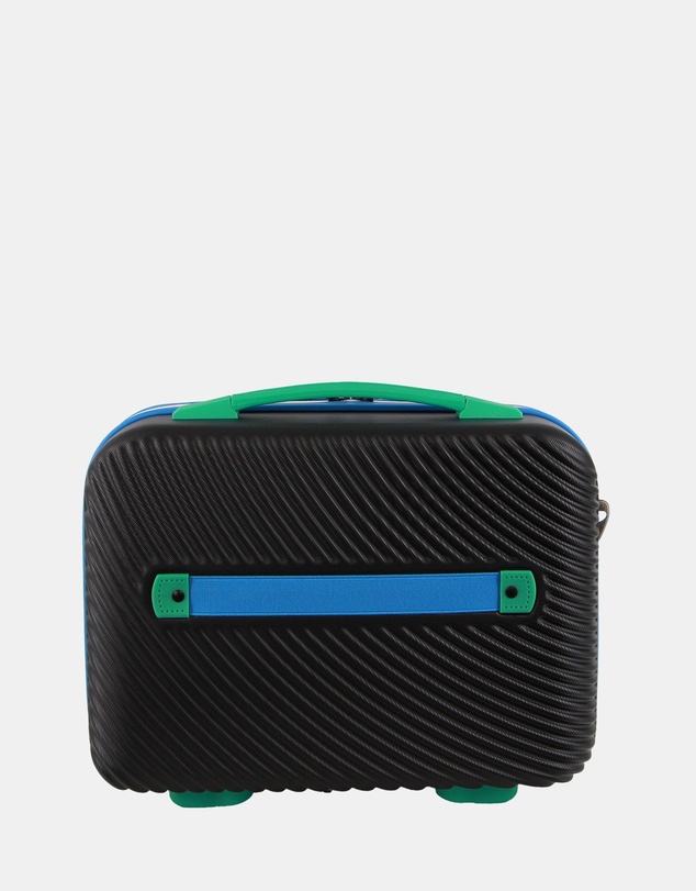 GAP - GAP Stripe Large Hard Shell with Mini Beauty Case Set+ Leather Tag