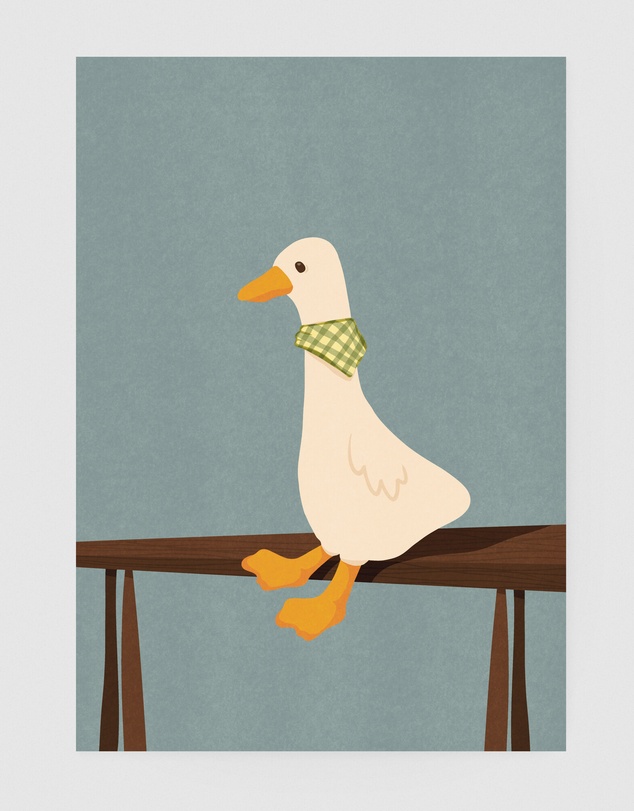 Inka Arthouse - Charming Goose Art Print