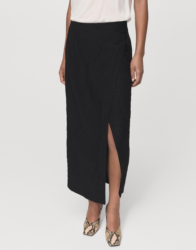 M.N.G - Wrinkled Effect Wrap Skirt