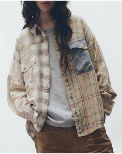 THE TALES - Half n Half Teddy Western Shirt