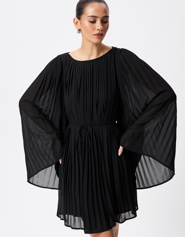 Tussah - Adele Pleated Chiffon Shift Dress