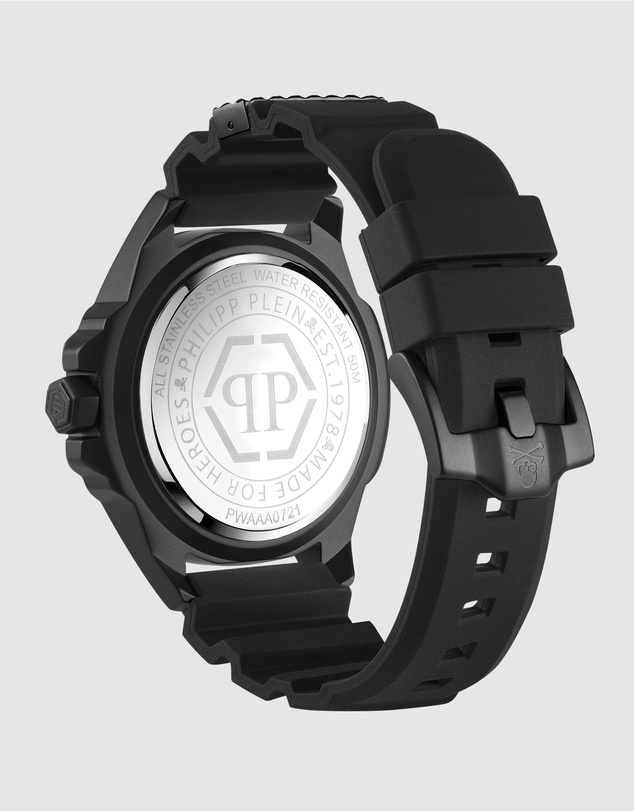 Philipp Plein - The $Kull - 44mm Black Dial and Silicone Strap