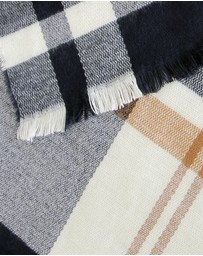 Belle & Bloom - Staten Island Plaid Scarf - Navy
