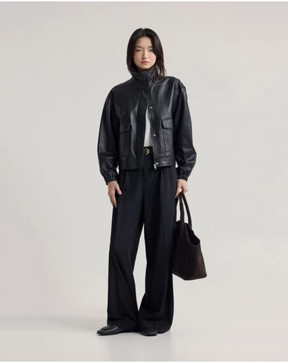Oxford - Rosie Leather Bomber Jacket