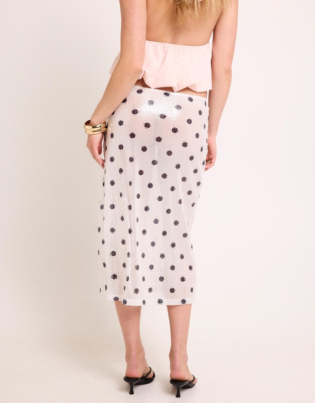 Alice In The Eve - Cecile Sequin Midi Skirt