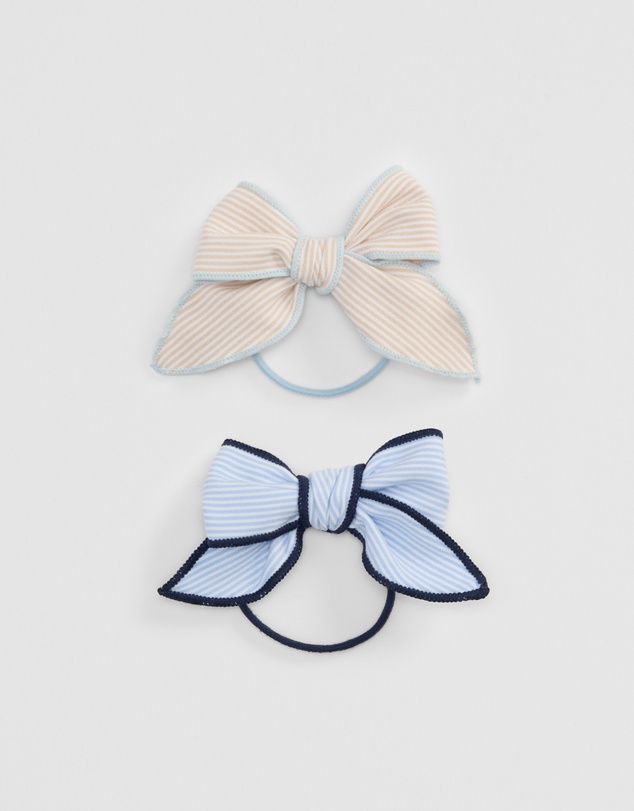 Country Road - Bow Hair Tie Pack Of 2