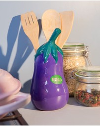 DOIY - Farmers Market Utensil Pot Eggplant