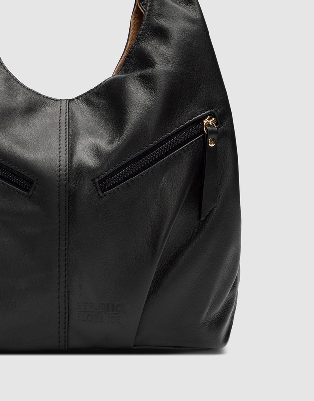 Florence - Catalina Black Hobo Bag