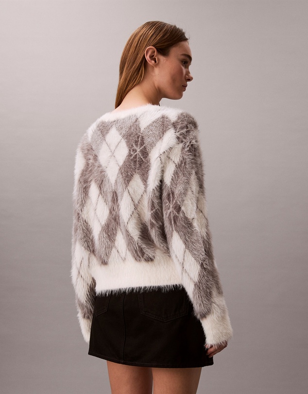 Calvin Klein Jeans - Soft Argyle Relaxed Cardigan