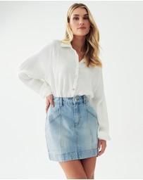 The Fated - Asha Denim Mini Skirt