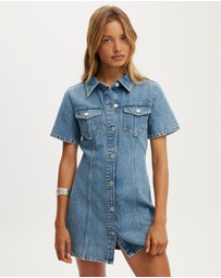 Cotton On - Denim Shirt Dress