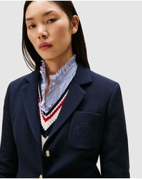 Tommy Hilfiger - TH Crest Embroidery Slim Fit Blazer