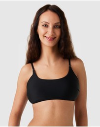 Modest Mermaid - Thin Strap Swimming Crop Top SPF50+