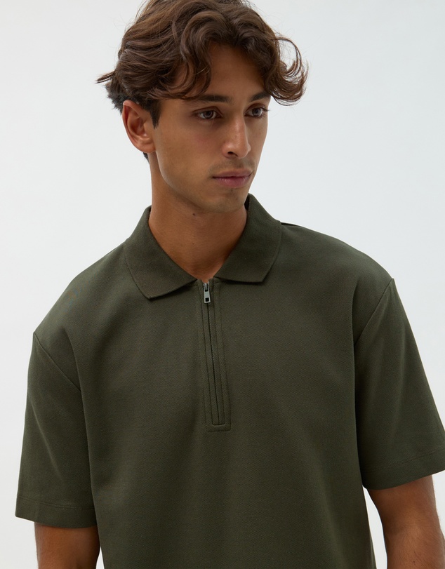 AERE - Relaxed Zip Polo