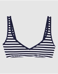 Polo Ralph Lauren - Pique Stripe Wide Strap Padded Bikini Top
