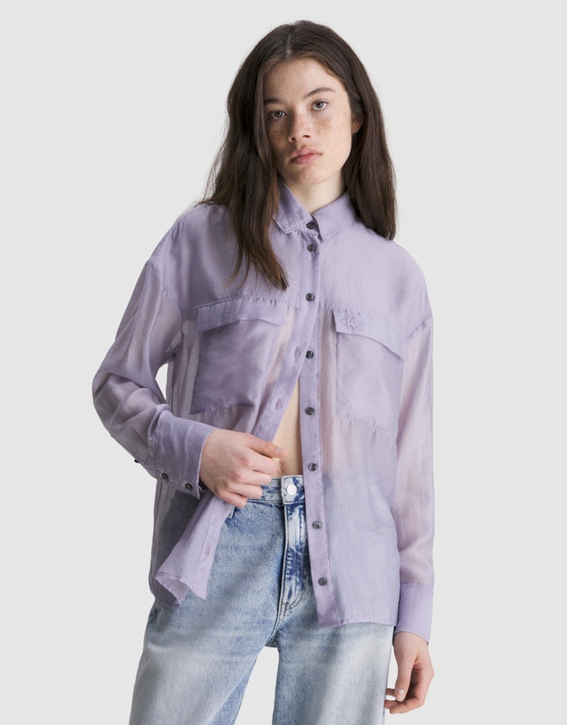 Calvin Klein Jeans - Sheer Relaxed Utility Shirt