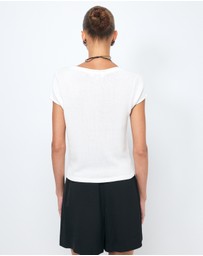 AERE - Lee Organic Cotton Knit Top
