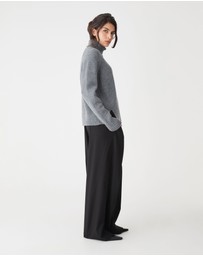 Forcast - Jada Notch Hem Turtleneck Knit