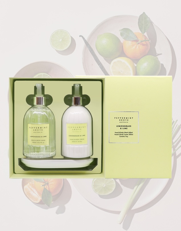Peppermint Grove - Lemongrass & Lime Hand Care Gift Set