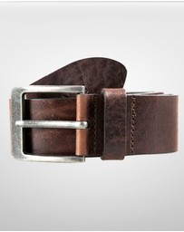 DENTS - Heritage Full-Grain Leather Belt with Antique Pewter Buckle